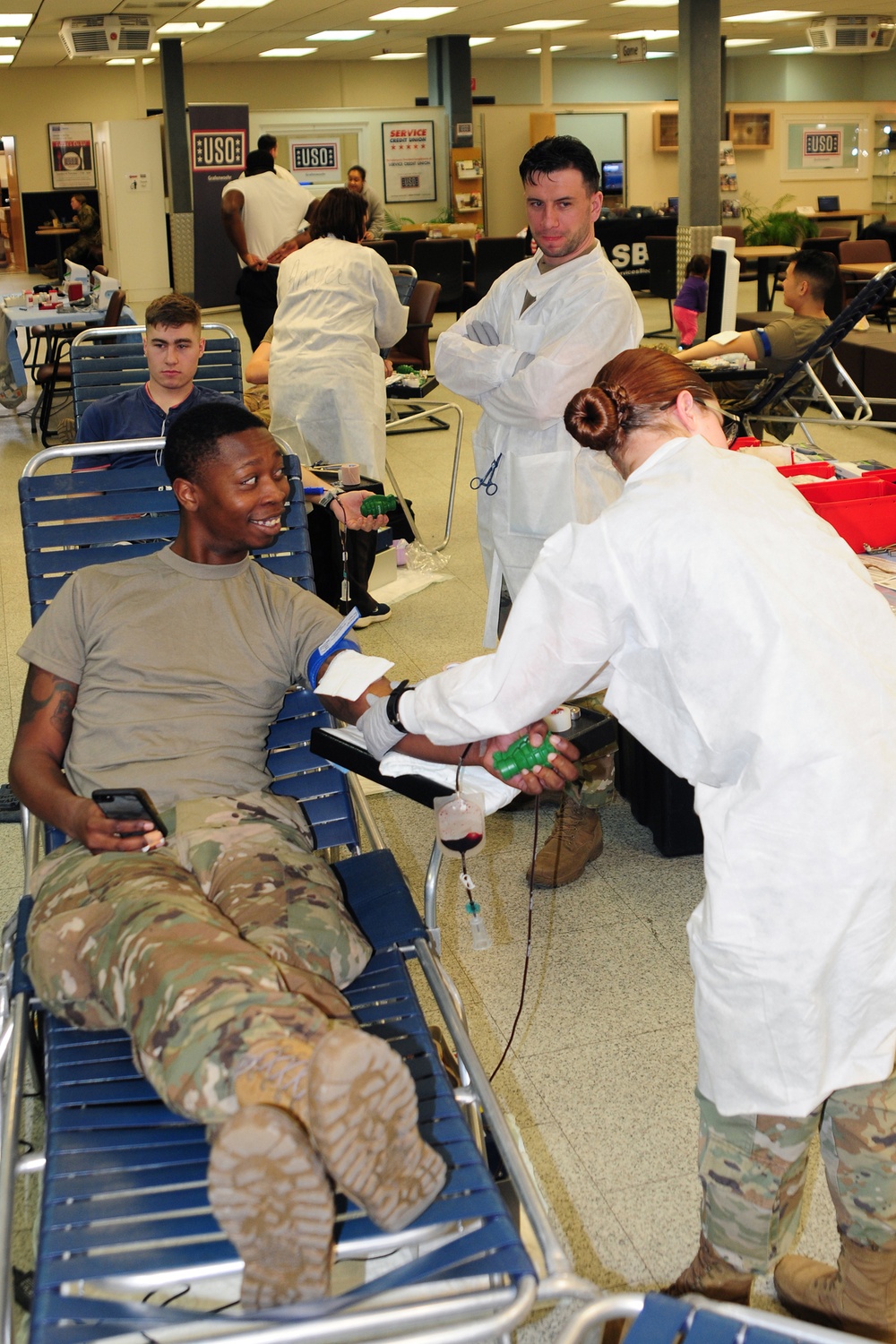 Armed Services Blood Program Blood Drive Held at Grafenwoehr USO