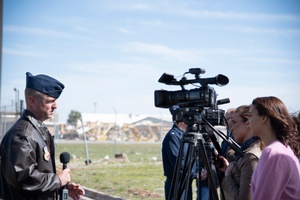 Maj. Gen. Handy speaks at 332nd reliquishment of command ceremony