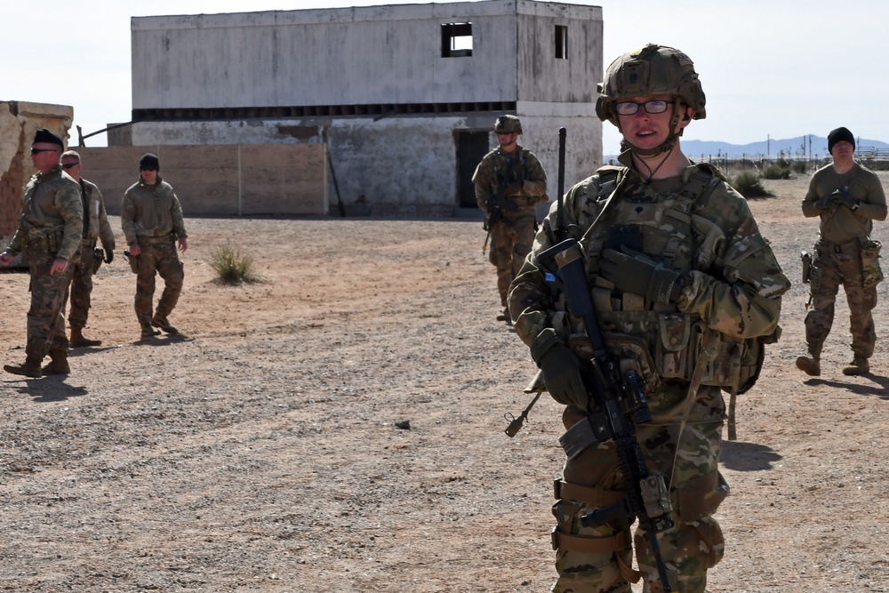 B Co., 2nd Bn., 127 Inf. Regt. trains for guardian angel mission