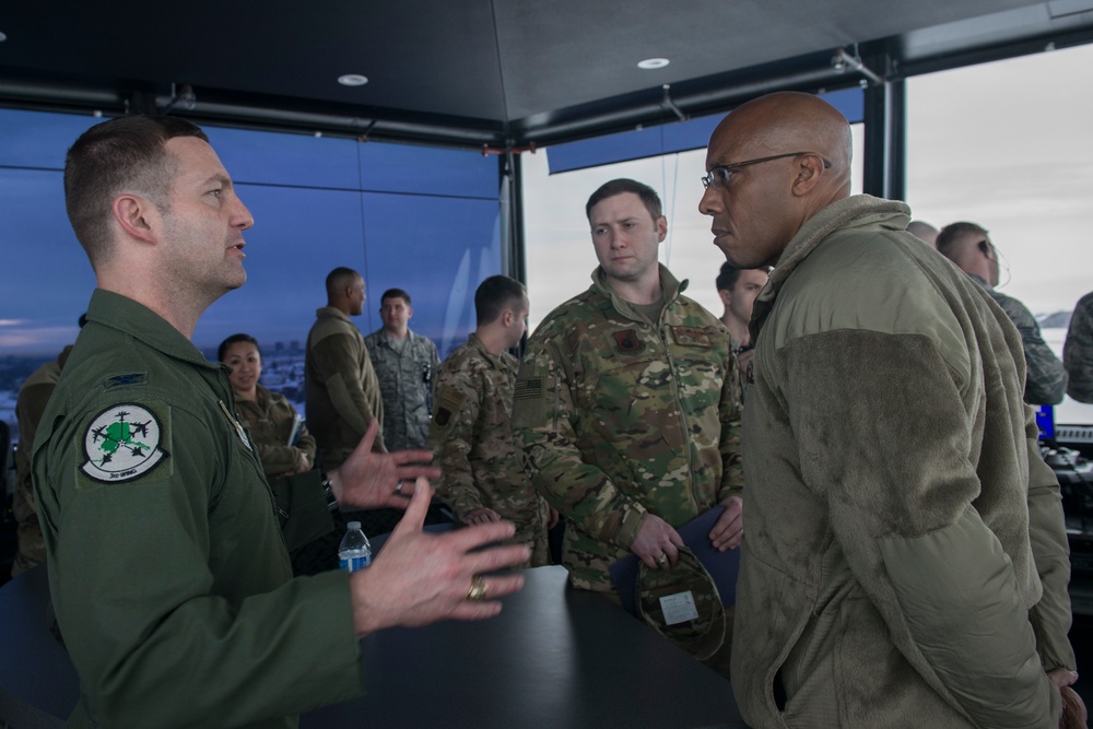 COMPACAF visits JBER, talks about mission strategies