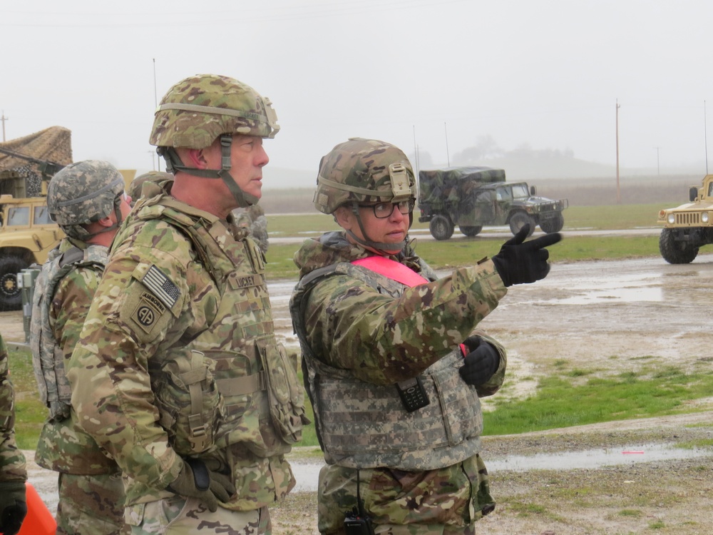 Range brief to LTG Luckey