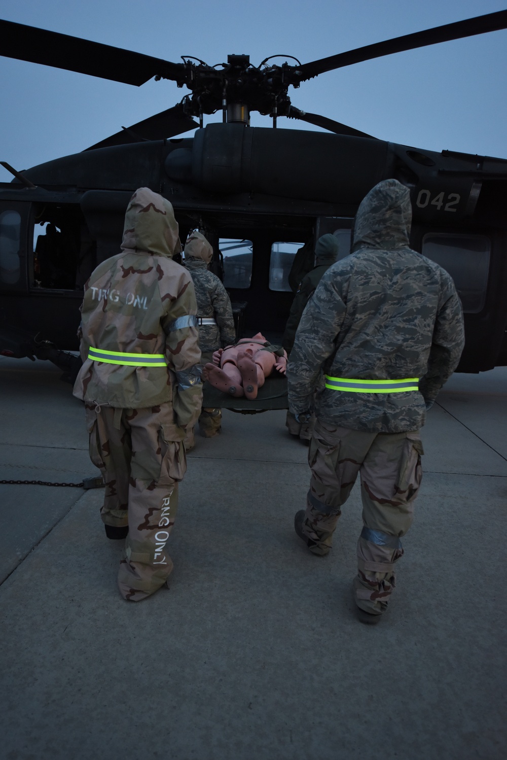 Always ready! Idaho Air Guard trains from the early morning, through the night.
