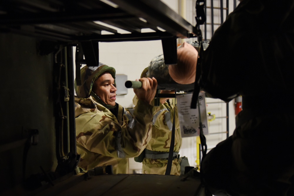 Always ready! Idaho Air Guard trains from the early morning, through the night.