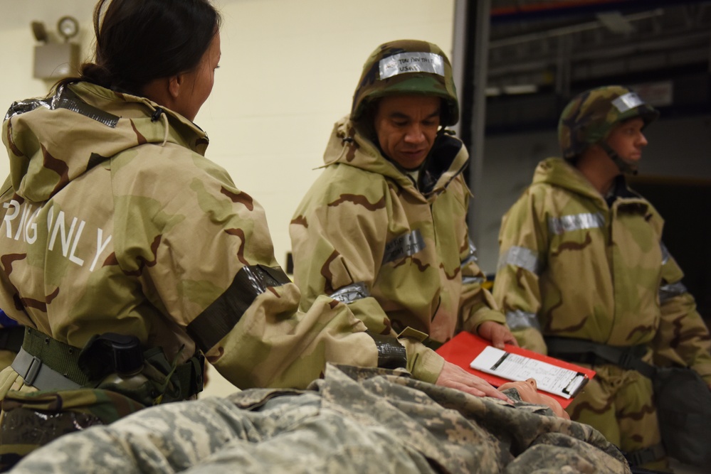 Always ready! Idaho Air Guard trains from the early morning, through the night.
