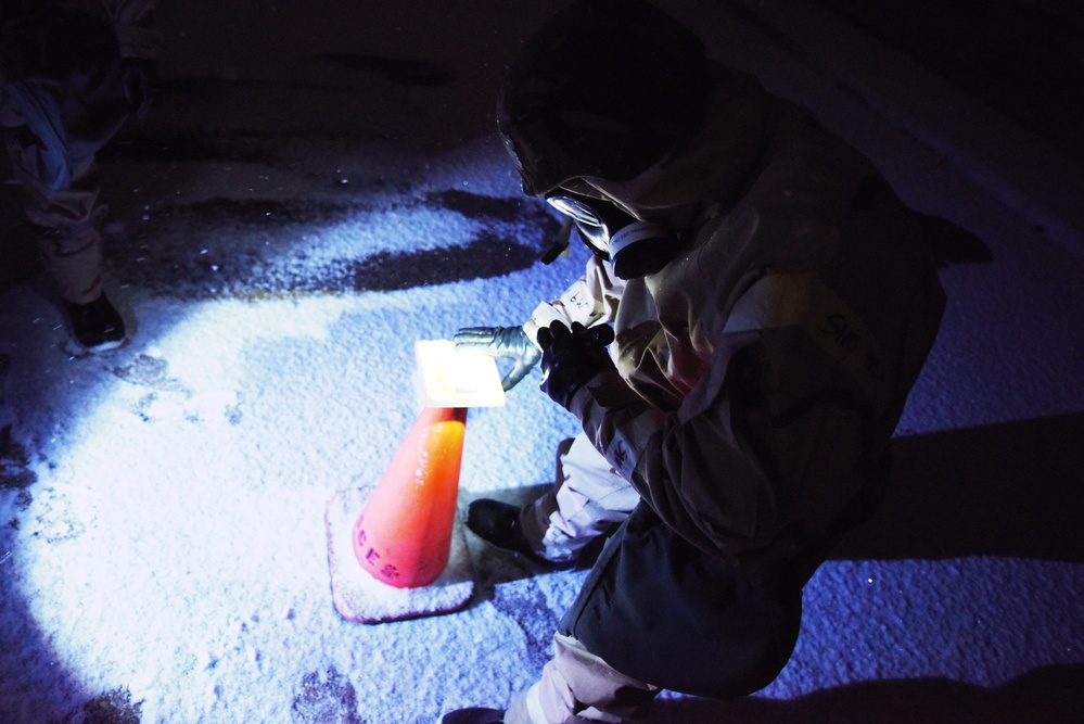 Always ready! Idaho Air Guard trains from the early morning, through the night.