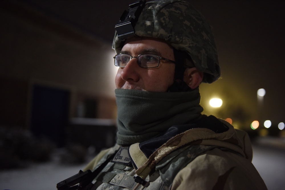 Always ready! Idaho Air Guard trains from the early morning, through the night.