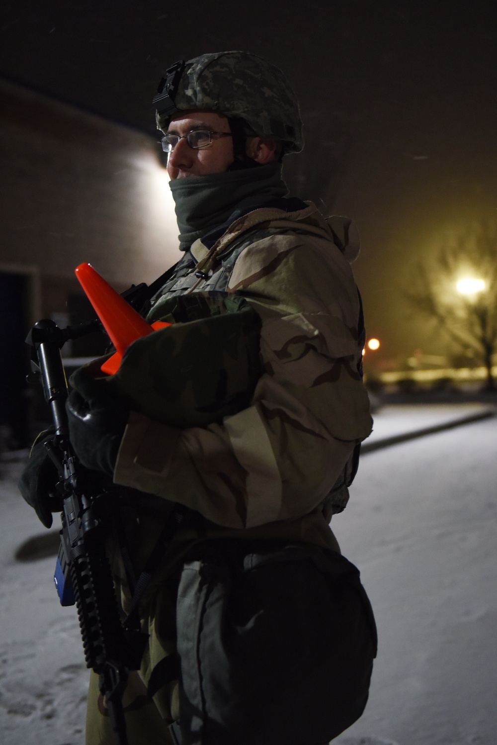 Always ready! Idaho Air Guard trains from the early morning, through the night.