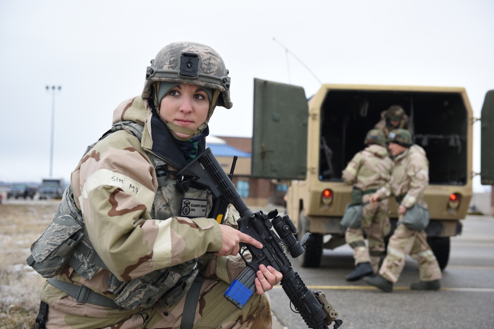 Always ready! Idaho Air Guard trains from the early morning, through the night.