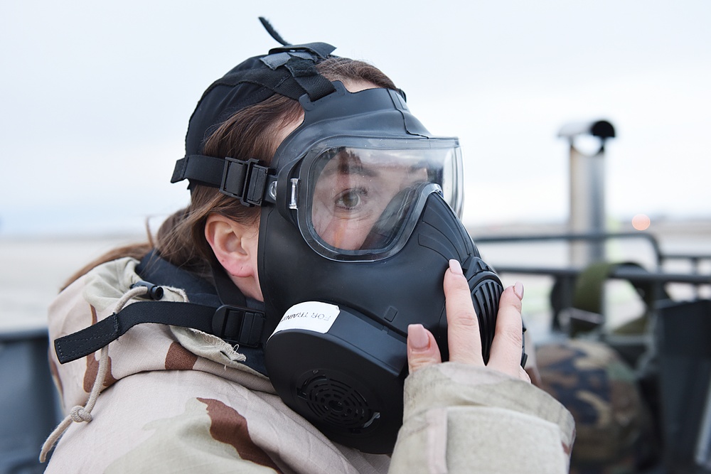 Always ready! Idaho Air Guard trains from the early morning, through the night.