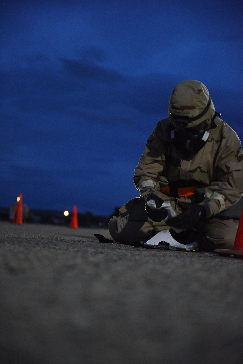 Always ready! Idaho Air Guard trains from the early morning, through the night.