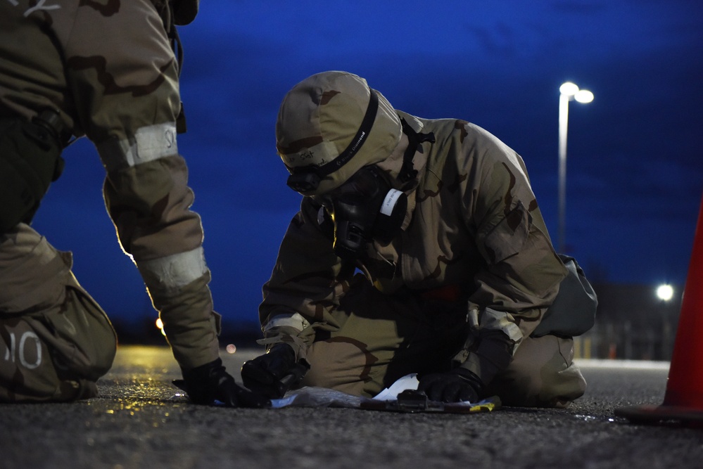 Always ready! Idaho Air Guard trains from the early morning, through the night.