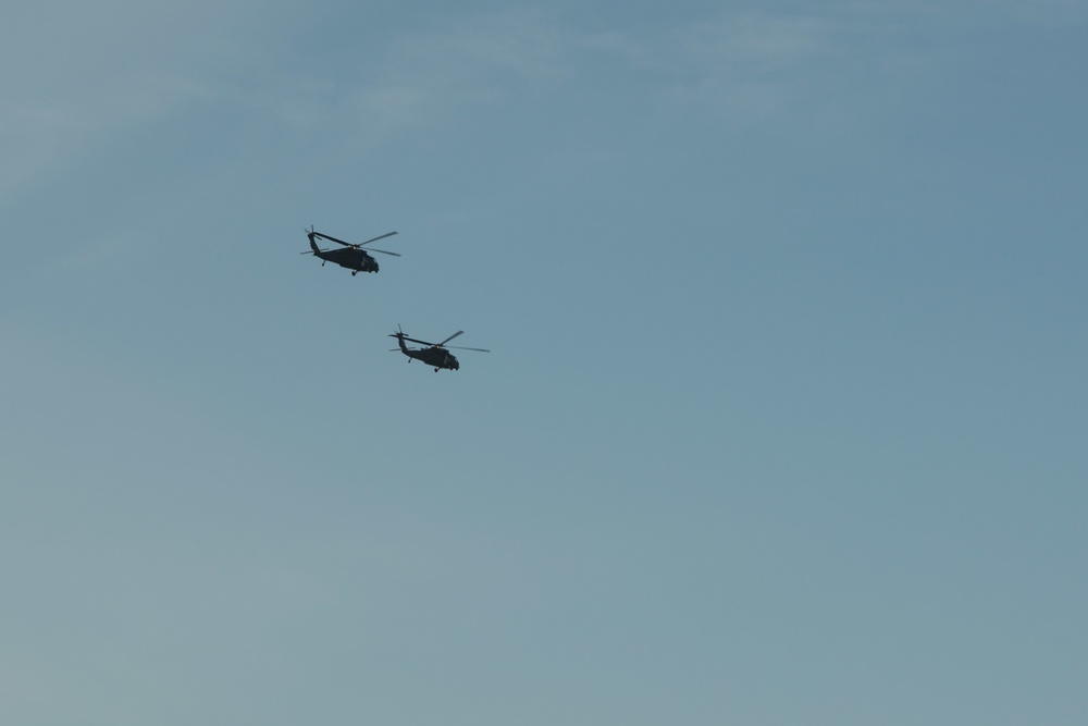 1CAB 1ID Helicopters leave Belgium for Atlantic Resolve