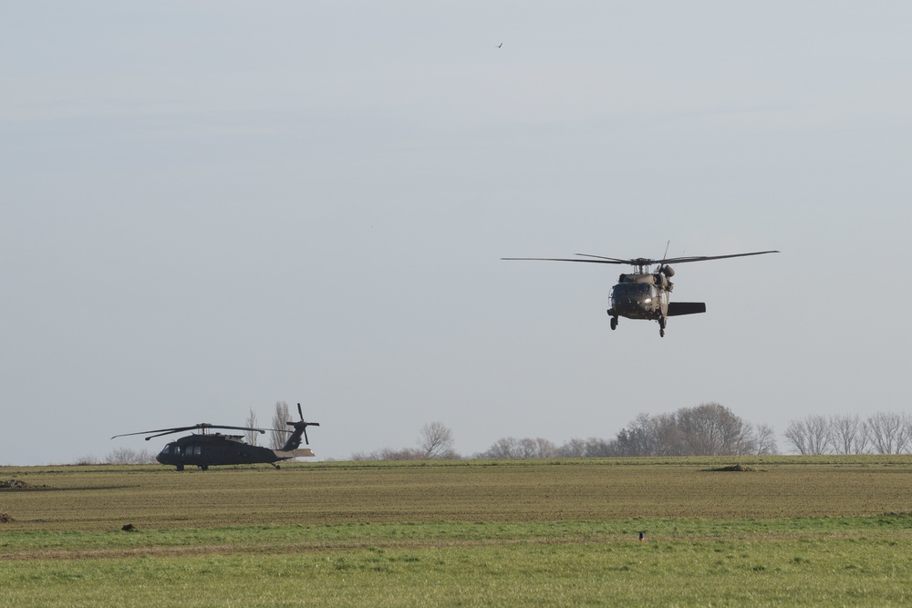 1CAB 1ID Helicopters leave Belgium for Atlantic Resolve