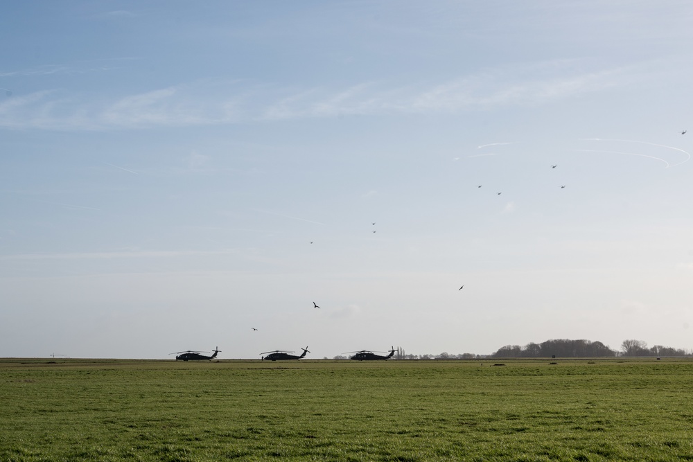 1CAB 1ID Helicopters leave Belgium for Atlantic Resolve