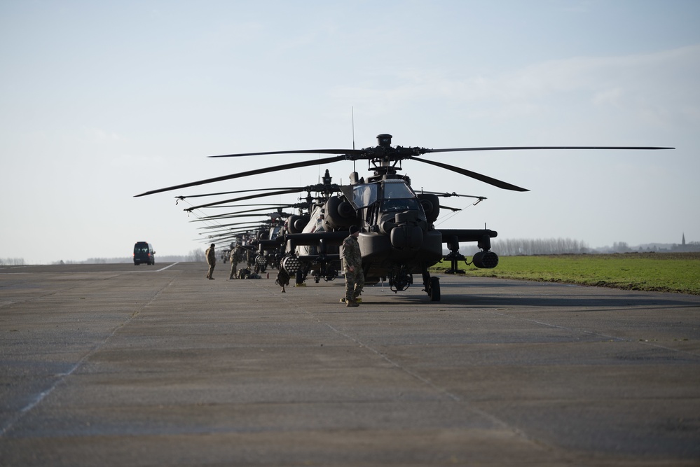 1CAB 1ID Helicopters leave Belgium for Atlantic Resolve