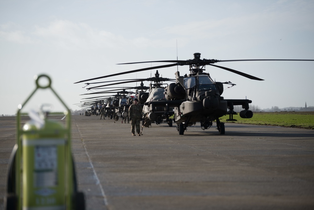 1CAB 1ID Helicopters leave Belgium for Atlantic Resolve