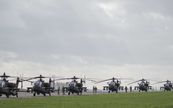 1CAB 1ID Helicopters leave Belgium for Atlantic Resolve