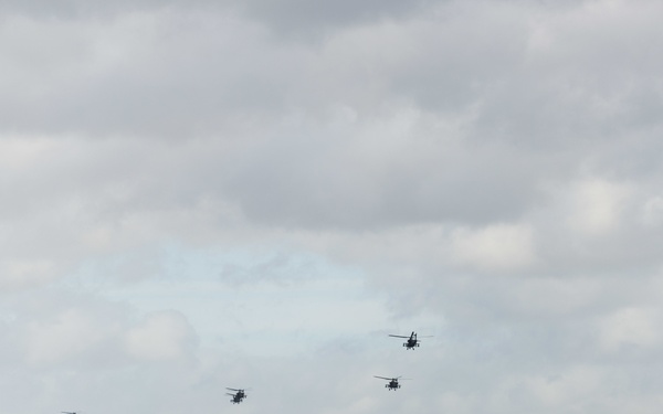 1CAB 1ID Helicopters leave Belgium for Atlantic Resolve