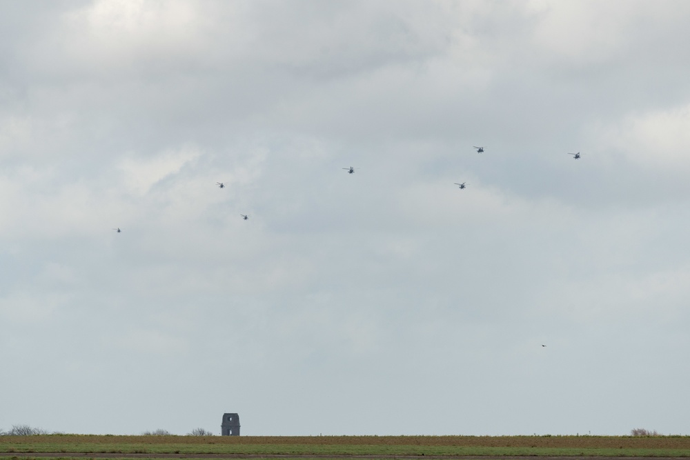 1CAB 1ID Helicopters leave Belgium for Atlantic Resolve