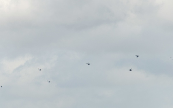 1CAB 1ID Helicopters leave Belgium for Atlantic Resolve