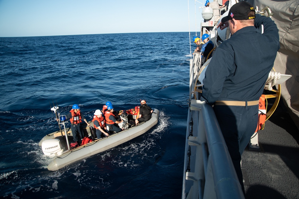 USS Chief conducts man-overboard drills