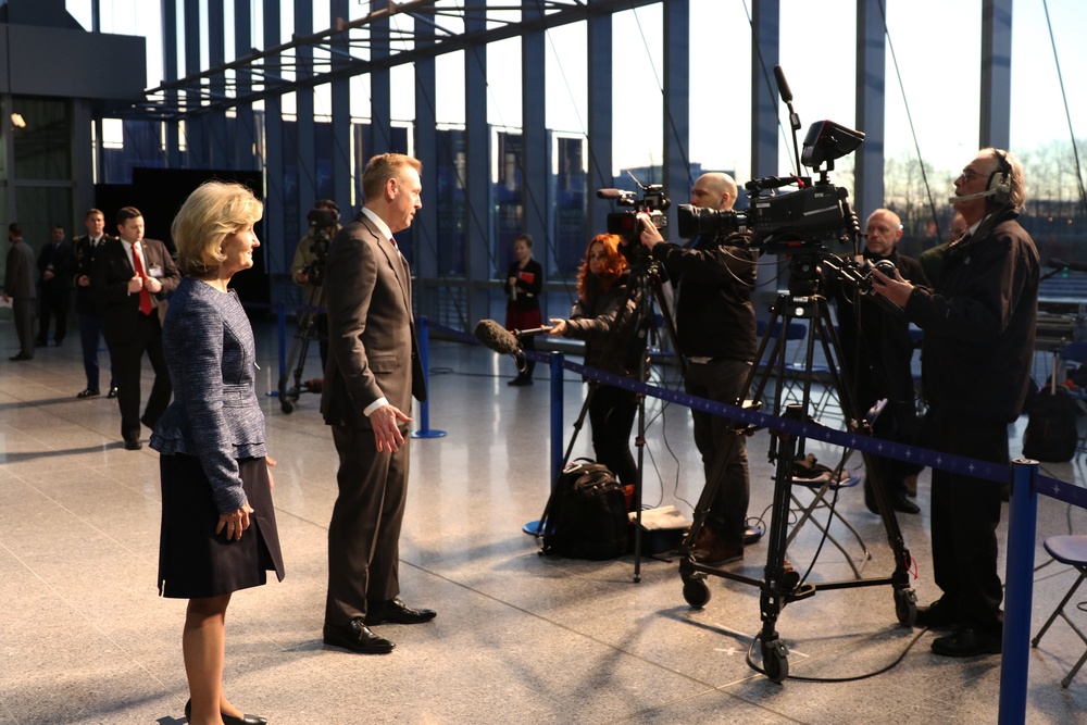 U.S. Acting Secretary of Defense Shanahan Arrives at NATO for Defense Ministerial