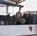 Chief Master Sergeant Juliet C. Gudgel in a T-6 Texan