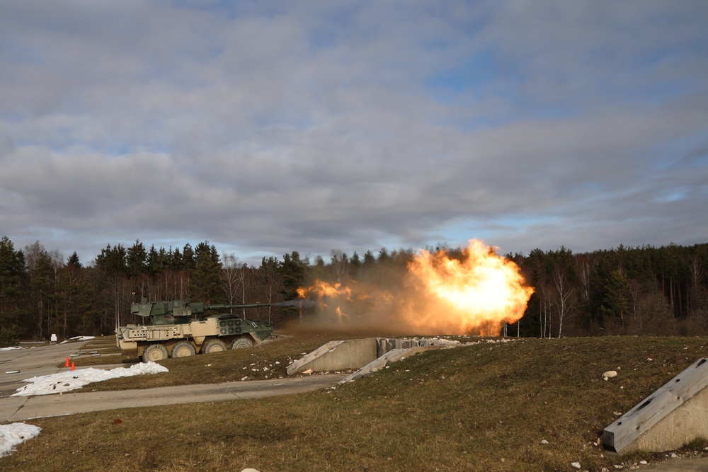 4/2CR mobile gun system firing