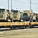 Engineer unit loads railcars for 2019 Operation Resolute Castle deployment at Fort McCoy