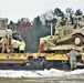 Engineer unit loads railcars for 2019 Operation Resolute Castle deployment at Fort McCoy