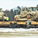 Engineer unit loads railcars for 2019 Operation Resolute Castle deployment at Fort McCoy