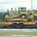 Engineer unit loads railcars for 2019 Operation Resolute Castle deployment at Fort McCoy