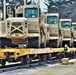 Engineer unit loads railcars for 2019 Operation Resolute Castle deployment at Fort McCoy