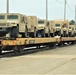 Engineer unit loads railcars for 2019 Operation Resolute Castle deployment at Fort McCoy