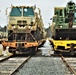 Engineer unit loads railcars for 2019 Operation Resolute Castle deployment at Fort McCoy