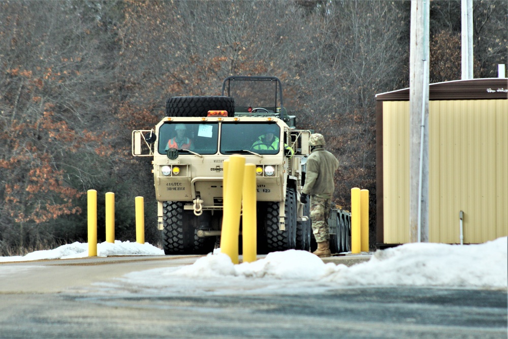 Engineer unit loads railcars for 2019 Operation Resolute Castle deployment at Fort McCoy