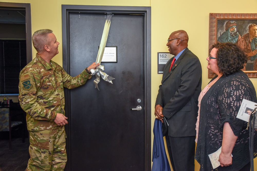 Conference room dedication ceremony in honor of Marsha Johnson