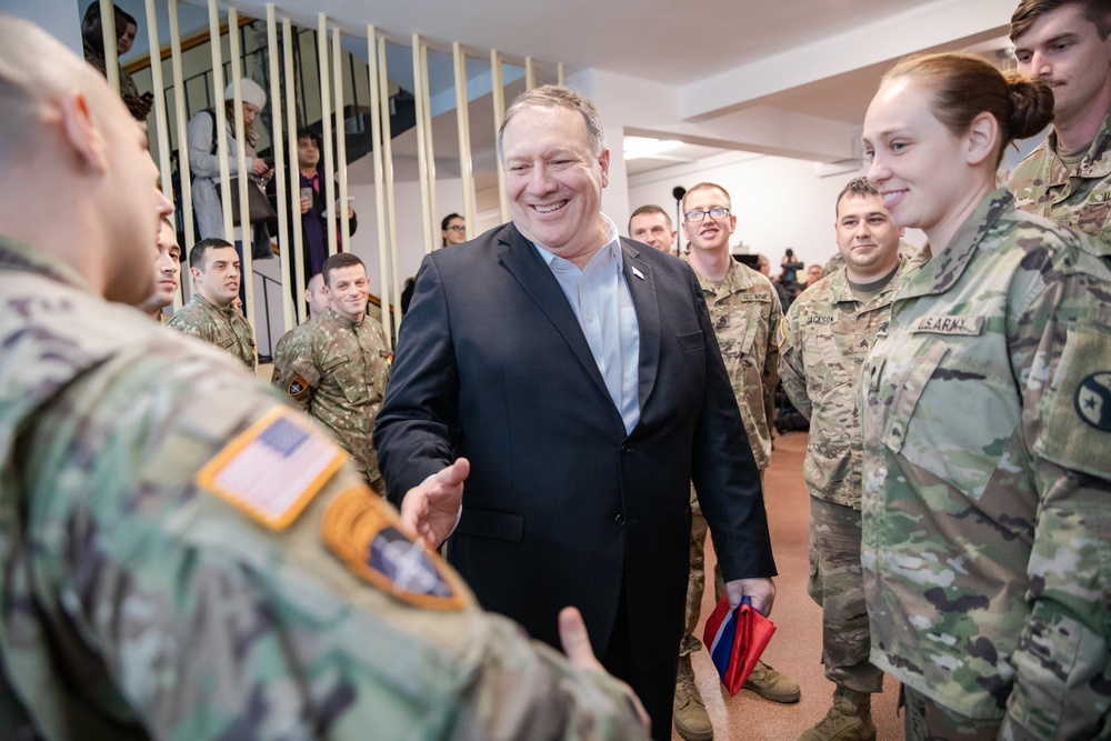 The Secretary of State Visits Battle Group Poland!