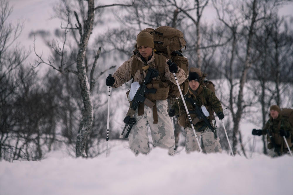 U.S. Marines Ski Hike