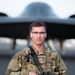Security Forces Airman guards B-2 Spirit Stealth Bomber at Joint Base Pearl Harbor-Hickam