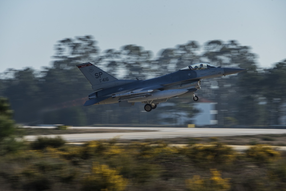 480th EFS train with Portugal air force