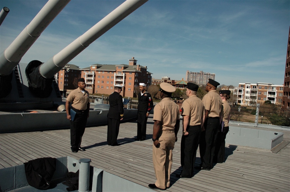 Re-enlistment ceremony