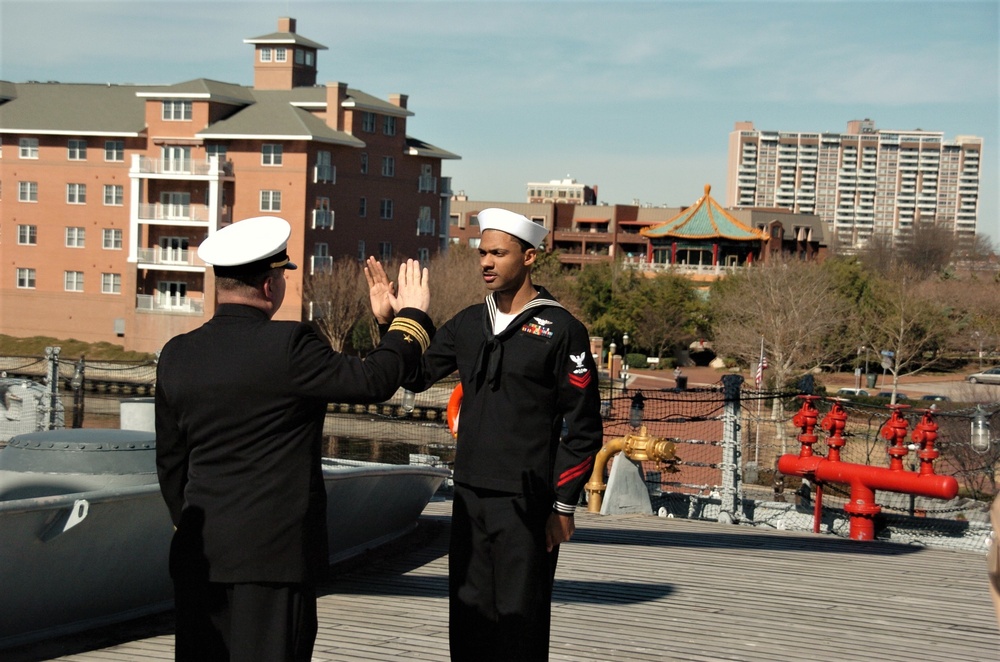 Re-enlistment ceremony
