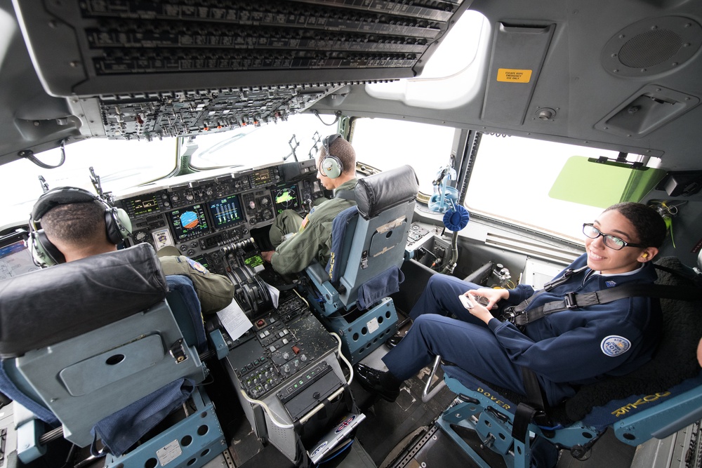 All-black flight crew hosts cadets