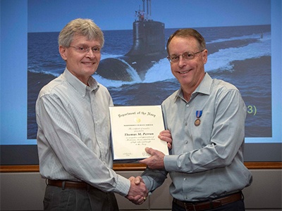 NUWC Division Newport engineer receives DON Meritorious Civilian Service Award