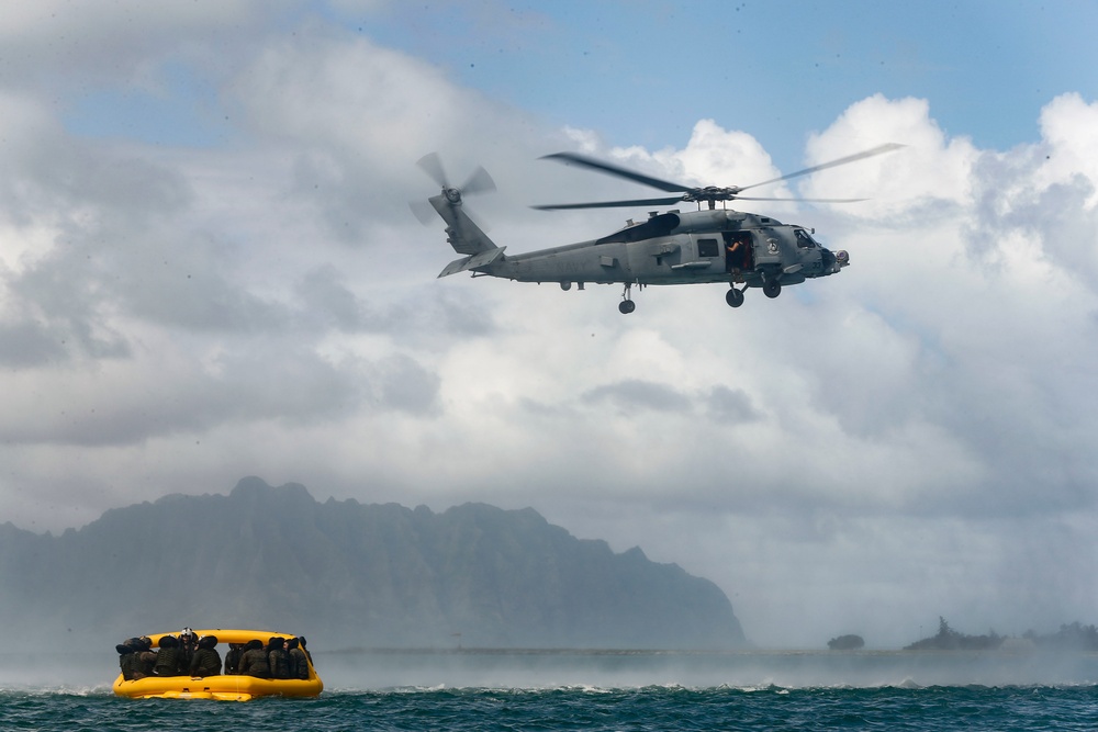 U.S. Marines, Navy squadrons train for water rescue