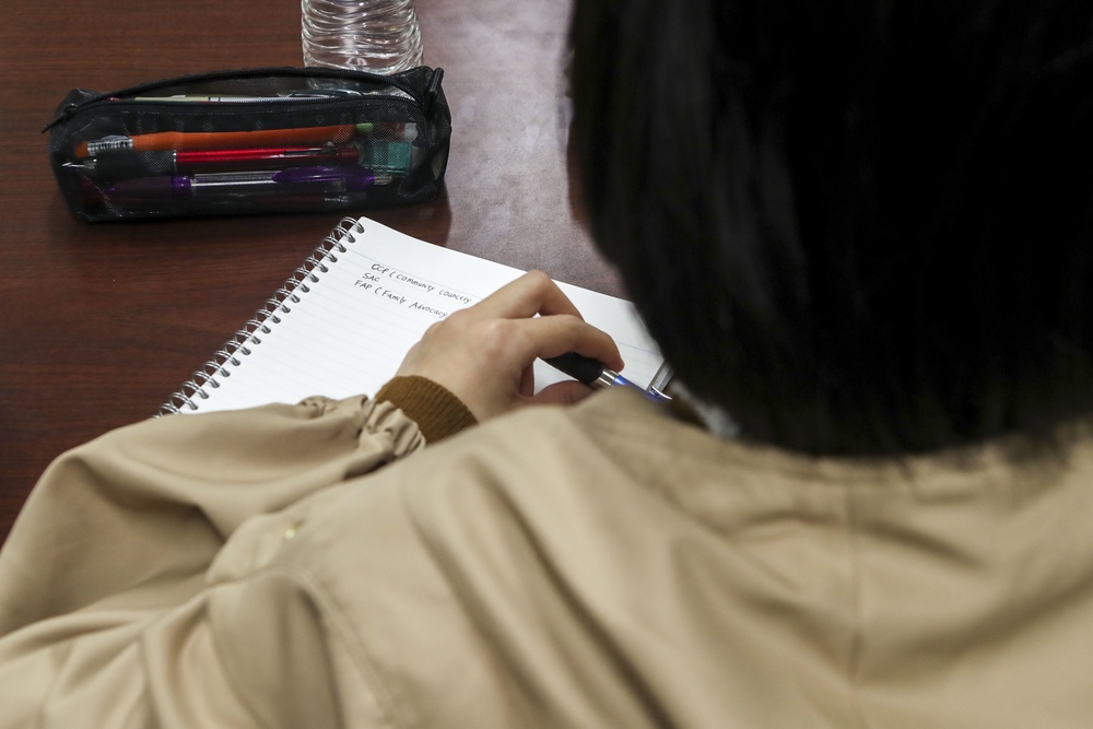 Okinawa International University Students attend seminar at MCCS Behavioral Health Center