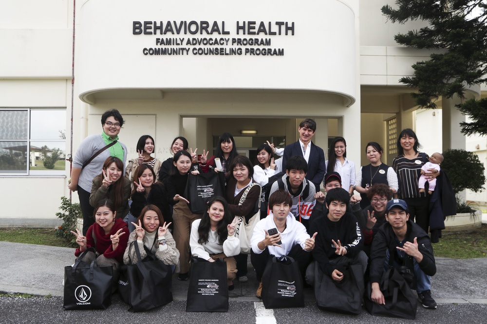 Okinawa International University Students attend seminar at MCCS Behavioral Health Center