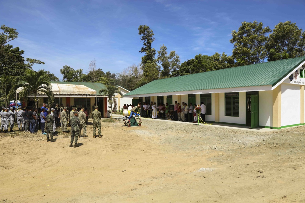 NMCB-3 Seabees Complete Palawan School House