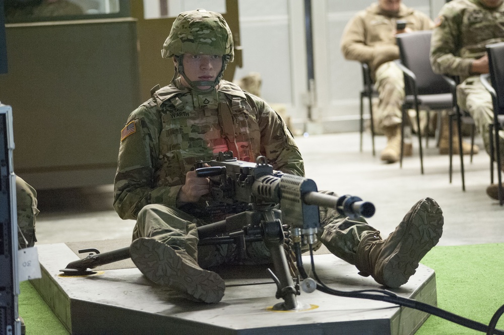 Machine gun zeroing and qualification at the Engagement Skill Trainer(EST)